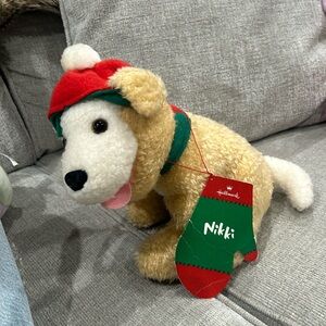 5/$15 NWT Hallmark Nikki Christmas Puppy Dog Stuffed Animal